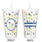 Boy's Space Themed Double Wall Tumbler with Straw - Approval