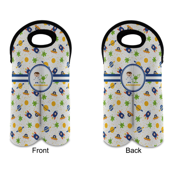 Boy's Space Themed Double Wine Tote - APPROVAL (new)