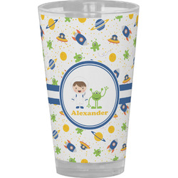 Boy's Space Themed Pint Glass - Full Color (Personalized)