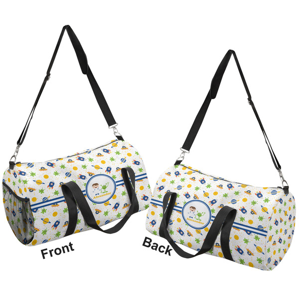 Boy's Space Themed Duffle bag small front and back sides