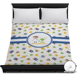 Boy's Space Themed Duvet Cover - Full / Queen (Personalized)
