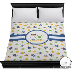 Boy's Space Themed Duvet Cover - Full / Queen (Personalized)