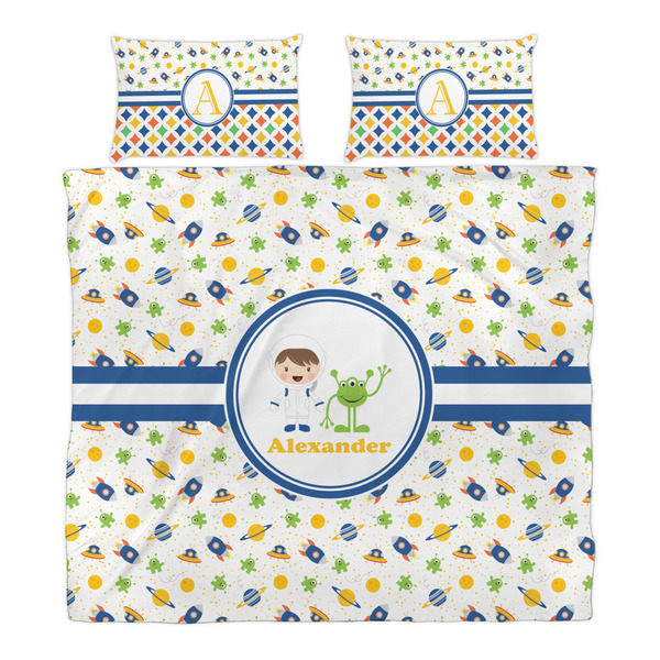 Boy's Space Themed Duvet Cover Set - King - Alt Approval
