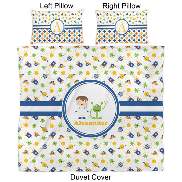 Boy's Space Themed Duvet Cover Set - King - Approval