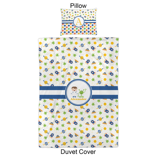 Boy's Space Themed Duvet Cover Set - Twin XL - Approval