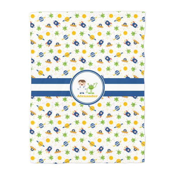 Boy's Space Themed Duvet Cover - Twin - Front