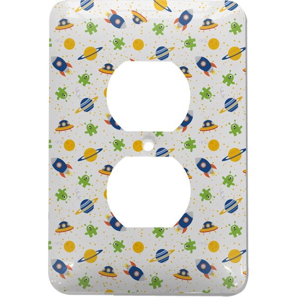 Custom Boy's Space Themed Electric Outlet Plate