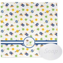 Boy's Space Themed Washcloth (Personalized)