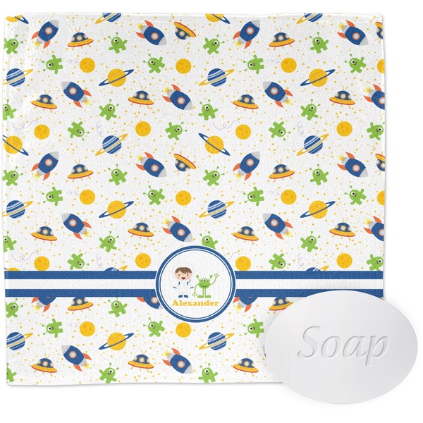 Custom Boy's Space Themed Washcloth (Personalized)