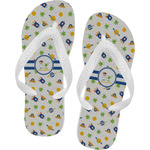 Boy's Space Themed Flip Flops - XSmall (Personalized)