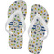 Boy's Space Themed Flip Flops - Medium (Personalized)