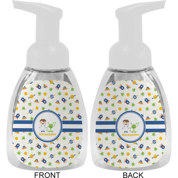 Boy's Space Themed Foam Soap Bottle Approval - White