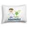 Boy's Space Themed Full Pillow Case - FRONT (partial print)