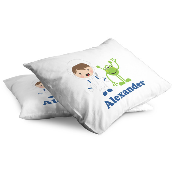 Boy's Space Themed Full Pillow Case - TWO (partial print)