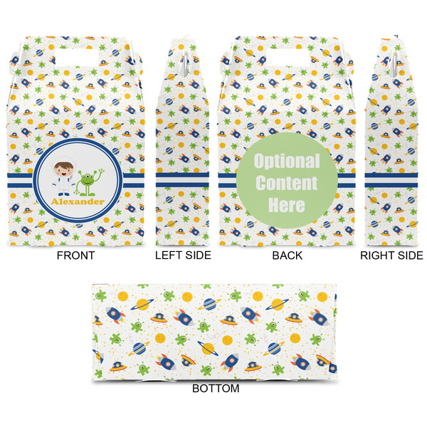 Boy's Space Themed Gable Favor Box - Approval