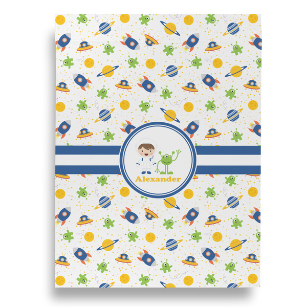 Boy's Space Themed Garden Flags - Large - Single Sided - FRONT