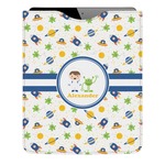 Boy's Space Themed Genuine Leather iPad Sleeve (Personalized)