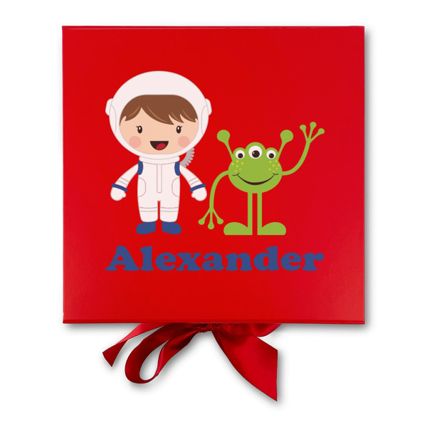 Boy's Space Themed Gift Boxes with Magnetic Lid - Red - Approval
