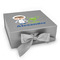 Boy's Space Themed Gift Boxes with Magnetic Lid - Silver - Front