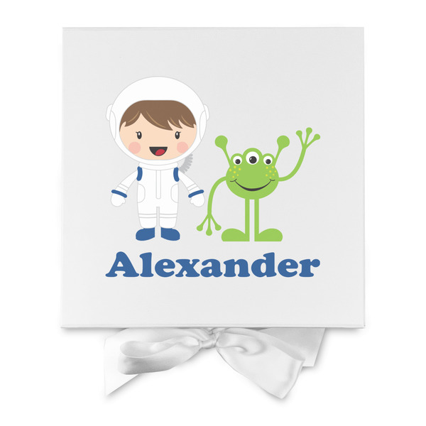 Boy's Space Themed Gift Boxes with Magnetic Lid - White - Approval