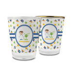 Boy's Space Themed Glass Shot Glass - 1.5 oz (Personalized)