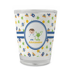 Boy's Space Themed Glass Shot Glass - 1.5 oz - Set of 4 (Personalized)