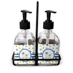 Boy's Space Themed Glass Soap & Lotion Bottle Set (Personalized)