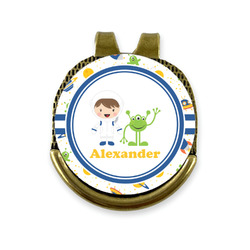 Boy's Space Themed Golf Ball Marker - Hat Clip - Gold