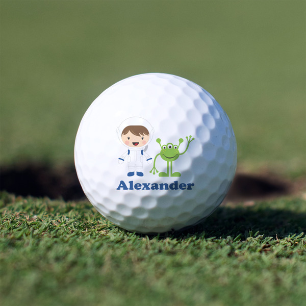 Custom Boy's Space Themed Golf Balls - Non-Branded - Set of 3 (Personalized)