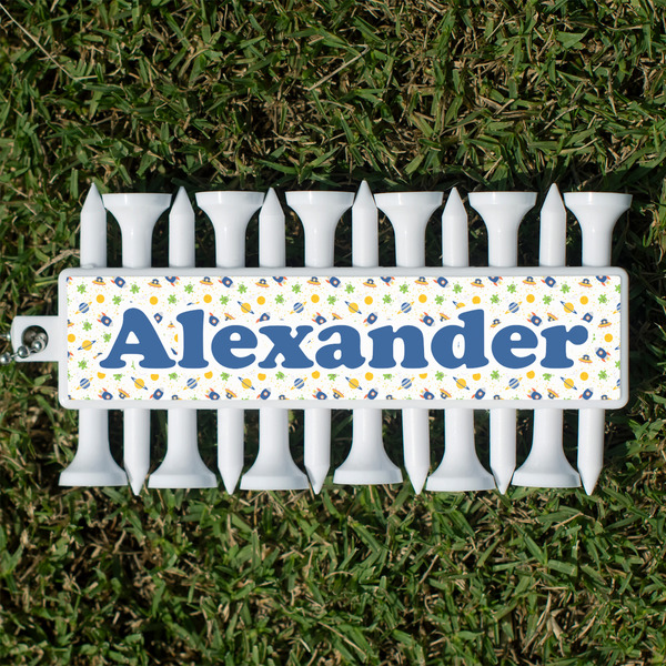 Custom Boy's Space Themed Golf Tees & Ball Markers Set (Personalized)