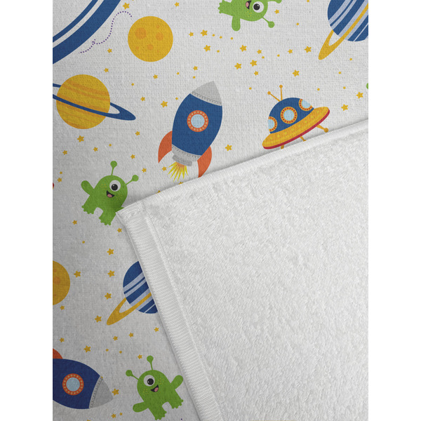 Boy's Space Themed Golf Towel - Detail