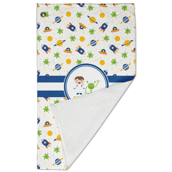 Boy's Space Themed Golf Towel - Folded (Large)