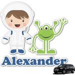 Boy's Space Themed Graphic Car Decal (Personalized)