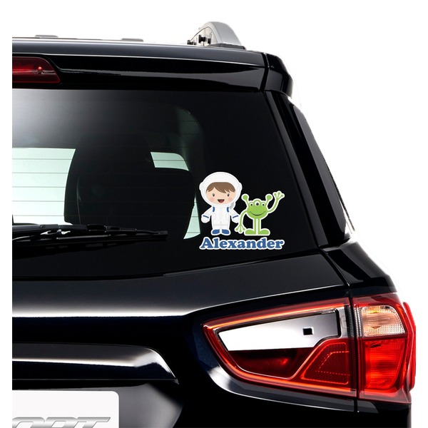 Boy's Space Themed Graphic Car Decal (On Car Window)
