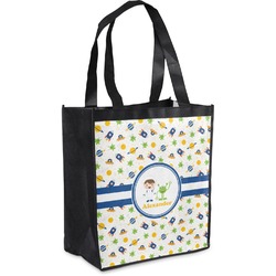 Boy's Space Themed Grocery Bag (Personalized)