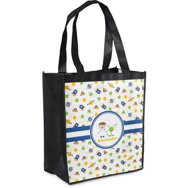 Custom Boy's Space Themed Grocery Bag (Personalized)