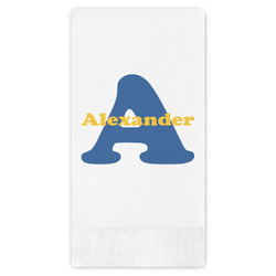 Boy's Space Themed Guest Napkins - Full Color - Embossed Edge (Personalized)