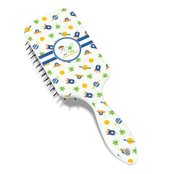 Boy's Space Themed Hair Brush - Angle View