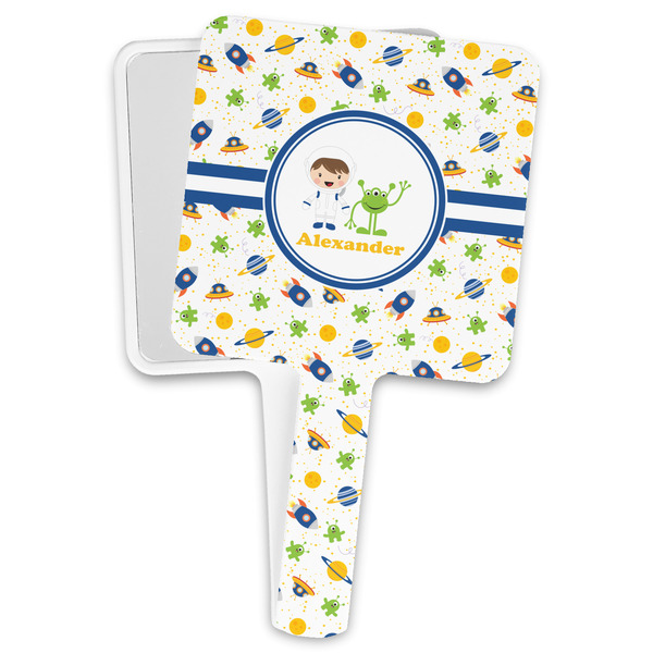 Custom Boy's Space Themed Hand Mirror (Personalized)