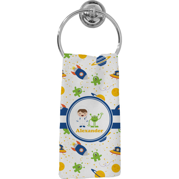 Custom Boy's Space Themed Hand Towel - Full Print (Personalized)