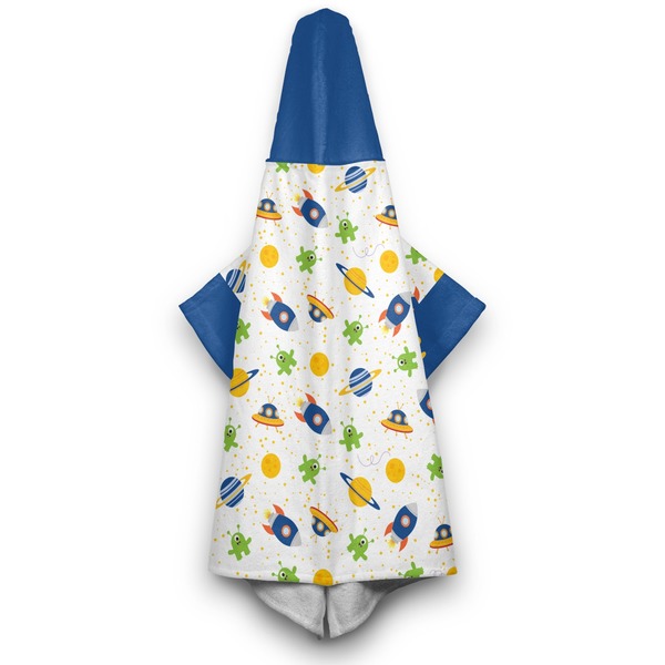 Boy's Space Themed Hooded Towel - Hanging