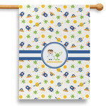 Boy's Space Themed 28" House Flag (Personalized)