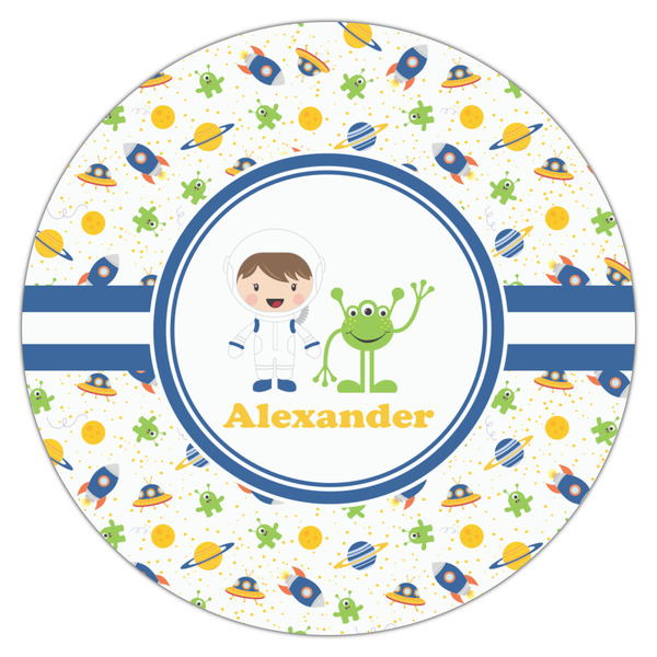 Boy's Space Themed Icing Circle - Large - Single