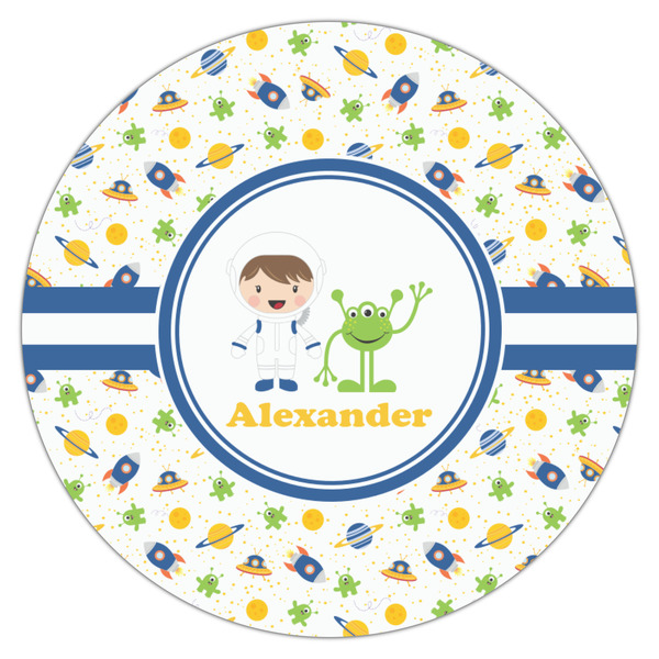 Boy's Space Themed Icing Circle - Medium - Single
