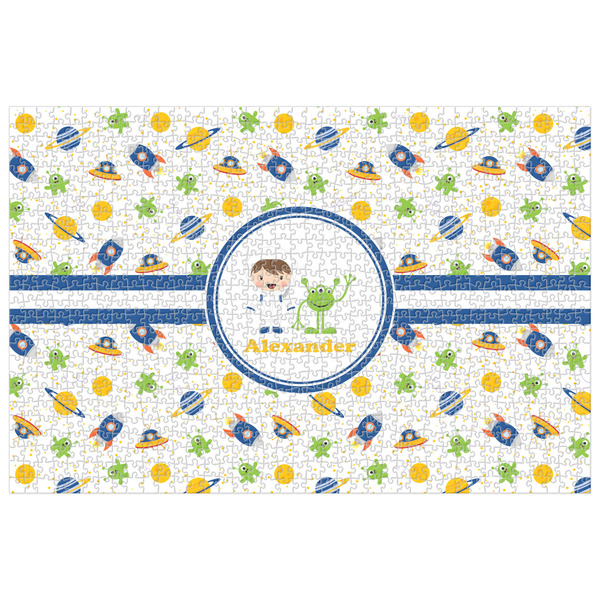 Custom Boy's Space Themed Jigsaw Puzzle - 1000-piece (Personalized)