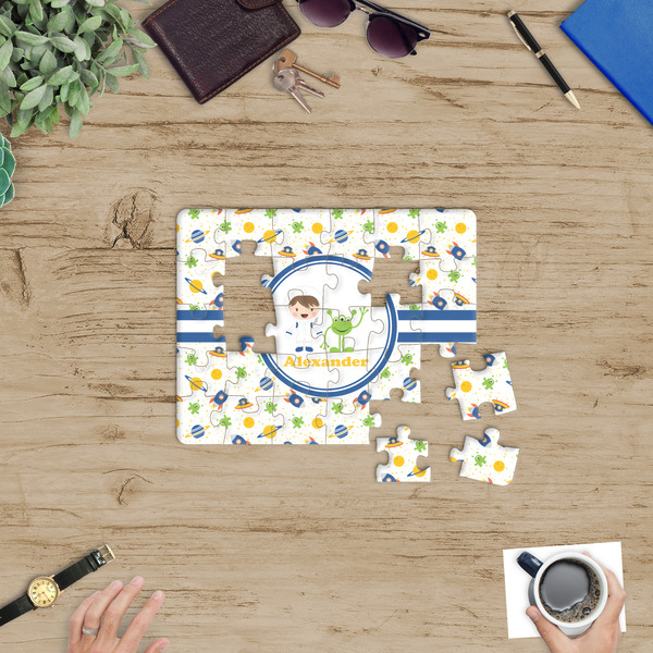 Boy's Space Themed Jigsaw Puzzle 30 Piece - In Context