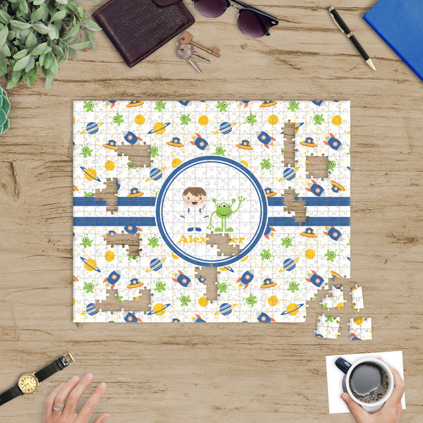 Boy's Space Themed Jigsaw Puzzle 500 Piece - In Context