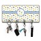 Boy's Space Themed Key Hanger w/ 4 Hooks w/ Graphics and Text