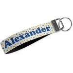 Boy's Space Themed Webbing Keychain Fob - Large (Personalized)
