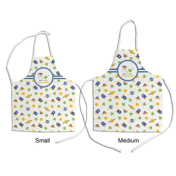 Boy's Space Themed Kid's Aprons - Comparison